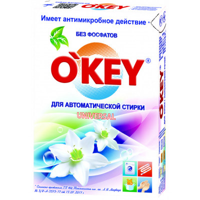 Пральний порошок O&#039;KEY Universal 400 г (4820049380903)