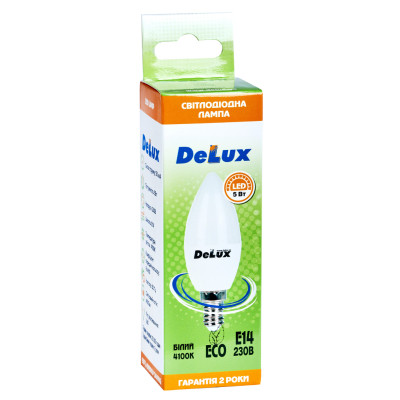Лампочка Delux BL37B 5 Вт 4100K 220В E14 (90002754)