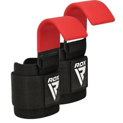 Гаки для тяги на зап&#039;ястя RDX W5 Gym Hook Strap Red Plus (WAN-W5R+)