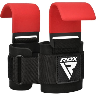 Гаки для тяги на зап&#039;ястя RDX W5 Gym Hook Strap Red Plus (WAN-W5R+)