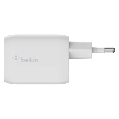 Зарядний пристрій Belkin 65W 2хUSB-С GAN PD PPS white (WCH013VFWH)