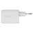 Зарядний пристрій Belkin 65W 2хUSB-С GAN PD PPS white (WCH013VFWH)