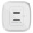 Зарядний пристрій Belkin 65W 2хUSB-С GAN PD PPS white (WCH013VFWH)