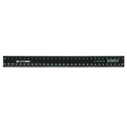 Лінійка Buromax 30см, plastic, black, blister (BM.5827-30)
