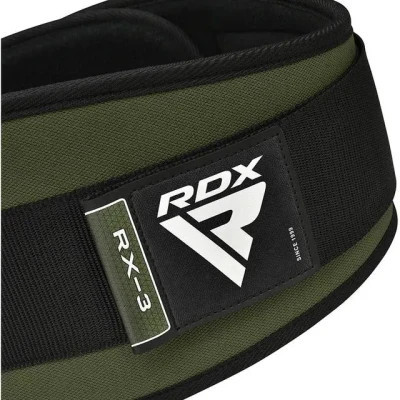Атлетичний пояс RDX RX3 EVA Curve неопреновий Army Green L (WBE-RX3AG-L)