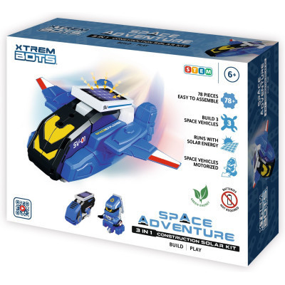 Трансформер BlueRocket Космічні пригоди 3 в 1 із сонячною панеллю STEM (XT1803088)