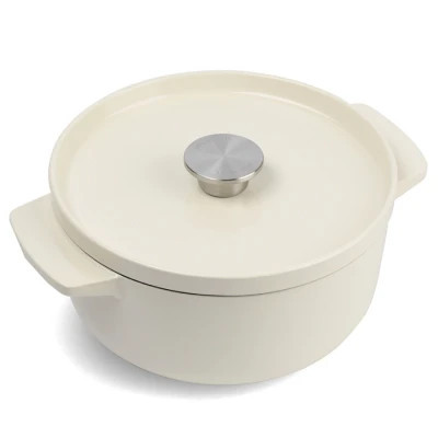 Каструля KitchenAid чавунна з кришкою 3,3 л Мигдалевий крем (CC006056-001)