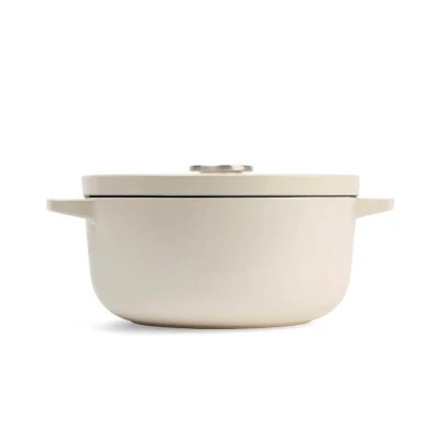 Каструля KitchenAid чавунна з кришкою 3,3 л Мигдалевий крем (CC006056-001)