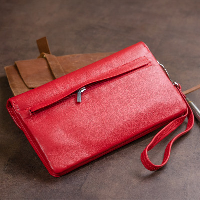 Гаманець ST Leather Зі шкіри Червоний (19321)