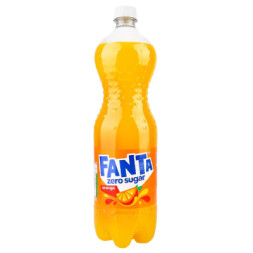 Напій Fanta Zero Sugar Безалкогольний сильногазований соковмісний Апельсин 1.25 л (5449000102393)