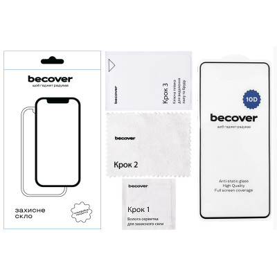 Скло захисне BeCover Motorola Moto G15 / G15 Power 10D Black (713574)