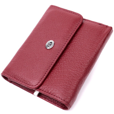 Гаманець ST Leather Шкіряний Бордовий (19480)