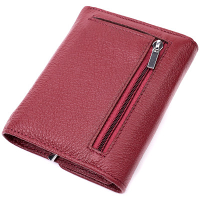 Гаманець ST Leather Шкіряний Бордовий (19480)