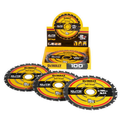 Круг відрізний DeWALT ELITE EXTREME, 190х30х24, кут заточування 18 гр., 10 шт. (DT10402_10)