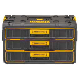 Ящик для інструментів DeWALT TOUGHSYSTEM 2.0, 555х355х305 мм., модуль на 3 ящики (DWST08330-1)