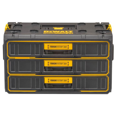 Ящик для інструментів DeWALT TOUGHSYSTEM 2.0, 555х355х305 мм., модуль на 3 ящики (DWST08330-1)