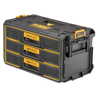 Ящик для інструментів DeWALT TOUGHSYSTEM 2.0, 555х355х305 мм., модуль на 3 ящики (DWST08330-1)
