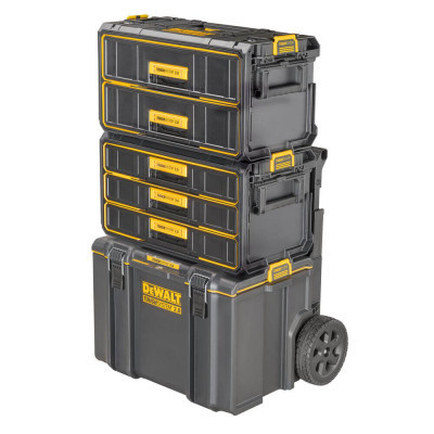 Ящик для інструментів DeWALT TOUGHSYSTEM 2.0, 555х355х305 мм., модуль на 3 ящики (DWST08330-1)