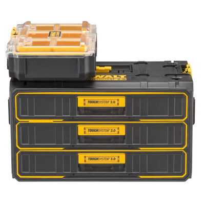 Ящик для інструментів DeWALT TOUGHSYSTEM 2.0, 555х355х305 мм., модуль на 3 ящики (DWST08330-1)