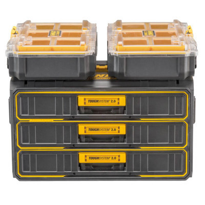 Ящик для інструментів DeWALT TOUGHSYSTEM 2.0, 555х355х305 мм., модуль на 3 ящики (DWST08330-1)