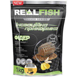 Прикормка Real Fish Silver Series Фідер Бісквіт-ваніль 1kg (809.00.41)