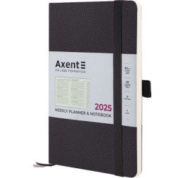 Тижневик Axent датований 2025 Partner Soft Skin 125х195 мм, чорний (8509-25-01-A)