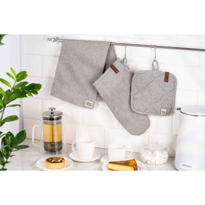 Серветка на стіл Ardesto Oliver сірий 40х40 см, 100% бавовна (ART06OD)