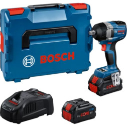 Гайковерт Bosch GDS 18V-750C 18V, 2x8Ah, до 3000об/хв, 270/380/750Нм, квадрат 1/2&quot;, кейс, Bluetooth 1.7кг (0.601.9L9.002)