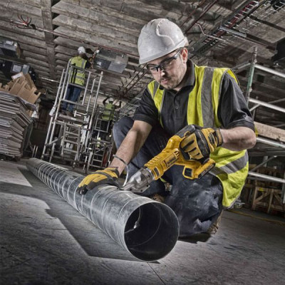 Ножиці по металу електричні DeWALT 18В XR Li-Ion, різ до 1.2 мм (без АКБ та ЗП) (DCS491N)