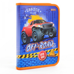 Папка для зошитів 1 вересня В5 на блискавці Off-Road (491375)