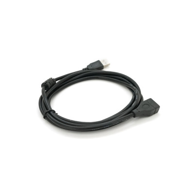 Дата кабель USB 2.0 AM/AF 2.0m ferrite black Voltronic (YT-AM/AF-2.0B)