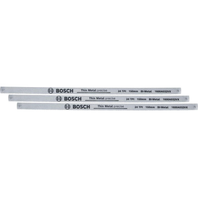 Полотно Bosch універсальне, 24TPI, 150мм, 3шт (1.600.A03.2UL)
