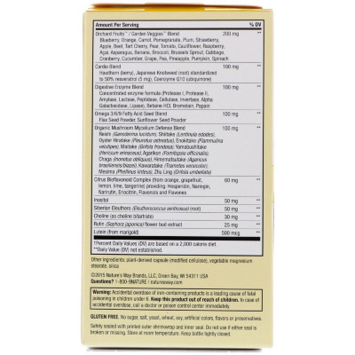 Мультивітамін Nature&#039;s Way Мультивітаміни Max6, Alive! Max6 Daily, Multi-Vitamin, Natur (NWY-15090)
