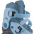 Роликові ковзани Globber 2в1 сіро-сині р.26-29, до 20кг, 3+ (780-200)