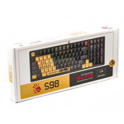 Клавіатура A4Tech Bloody S98 RGB BLMS Red Switch USB Sports Lime (Bloody S98 Sports Lime)