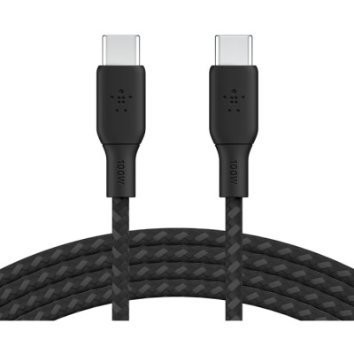 Дата кабель USB-C to USB-C 3.0m 100W black Belkin (CAB014BT3MBK)