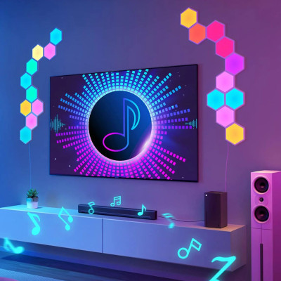 Світильник Govee H6061 Glide Hexa Light Panels 10шт RGB Білий (B6061301)