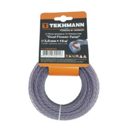 Жилка косильна Tekhmann &quot;DUAL Flower-Twist&quot; 3,0 мм x 15 м (T.40930015)