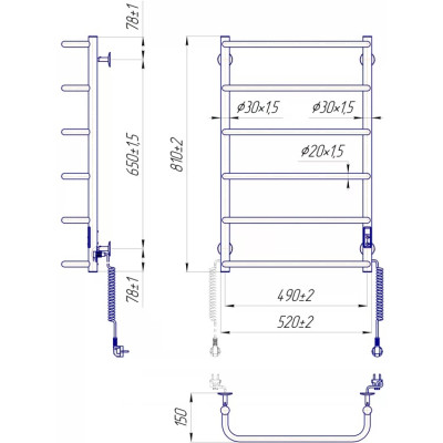 Сушарка для рушників MARIO Стандарт НР-І (2.3.0215.10.P)