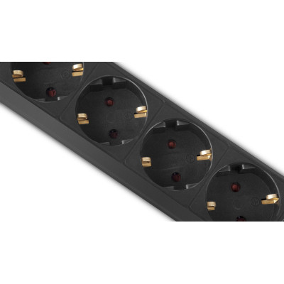 Мережевий подовжувач REAL-EL RS-PROTECT 605 3m, black (EL122300041)