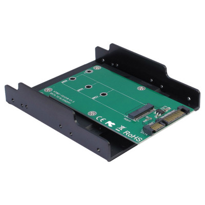 Конвертор Maiwo SATA to M.2 (NGFF) SSD 22*42mm, 22*60mm, 22*80mm, в 3,5&quot; (KT001B)