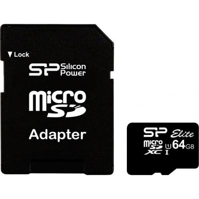 Карта пам&#039;яті Silicon Power 64GB microSDXC Class 10 UHS-ISDR (SP064GBSTXBU1V10SP)