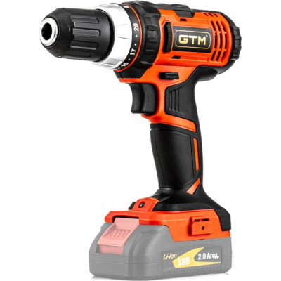 Шуруповерт GTM DS18/40P, 18В, 40Нм, 2шв, (без АКБ та ЗП) (DS18/40P_BARE TOOL)