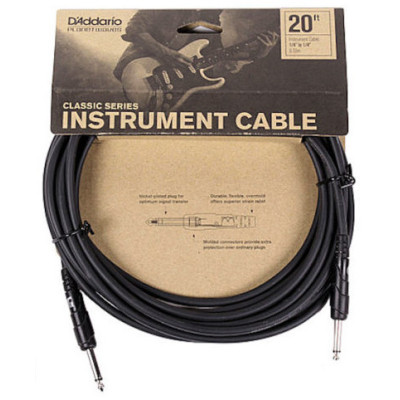 Інструментальний кабель D&#039;Addario Classic Series Instrument Cable 6m (PW-CGT-20)