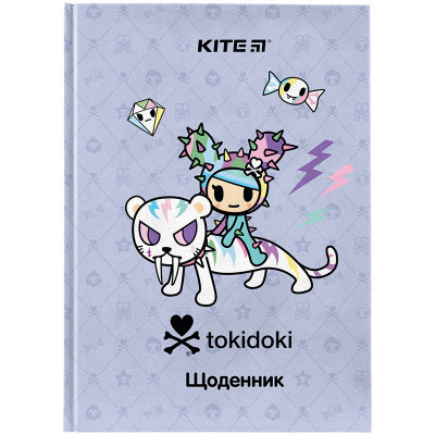 Щоденник шкільний Kite tokidoki тверда обкладинка (TK24-262-2)