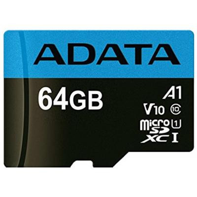 Карта пам&#039;яті ADATA 64GB microSD class 10 UHS-I A1 Premier (AUSDX64GUICL10A1-RA1)
