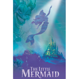 Стікер-наклейка ABYstyle Постер Disney &quot;TLM / Ariel &amp; Ursula&quot; (Аріель і Урсула) 91.5x61 см (ABYDCO530)