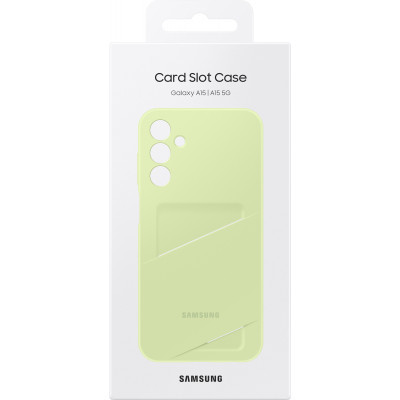 Чохол до мобільного телефона Samsung Galaxy A15 (A156) Card Slot Case Lime (EF-OA156TMEGWW)