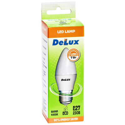Лампочка Delux BL37B 7Вт 4100K 220В E27 (90011756)