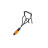 Сапа Fiskars Gardening розпушувач QuikFit 30.5см, 0.5кг (1000681)